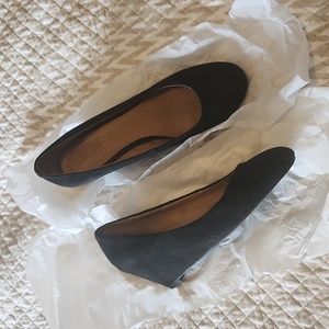 Black Suede Wedge Shoes by ALDO